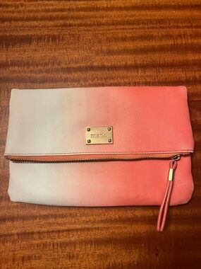 mark. Pink and Cream Ombre Foldover Clutch